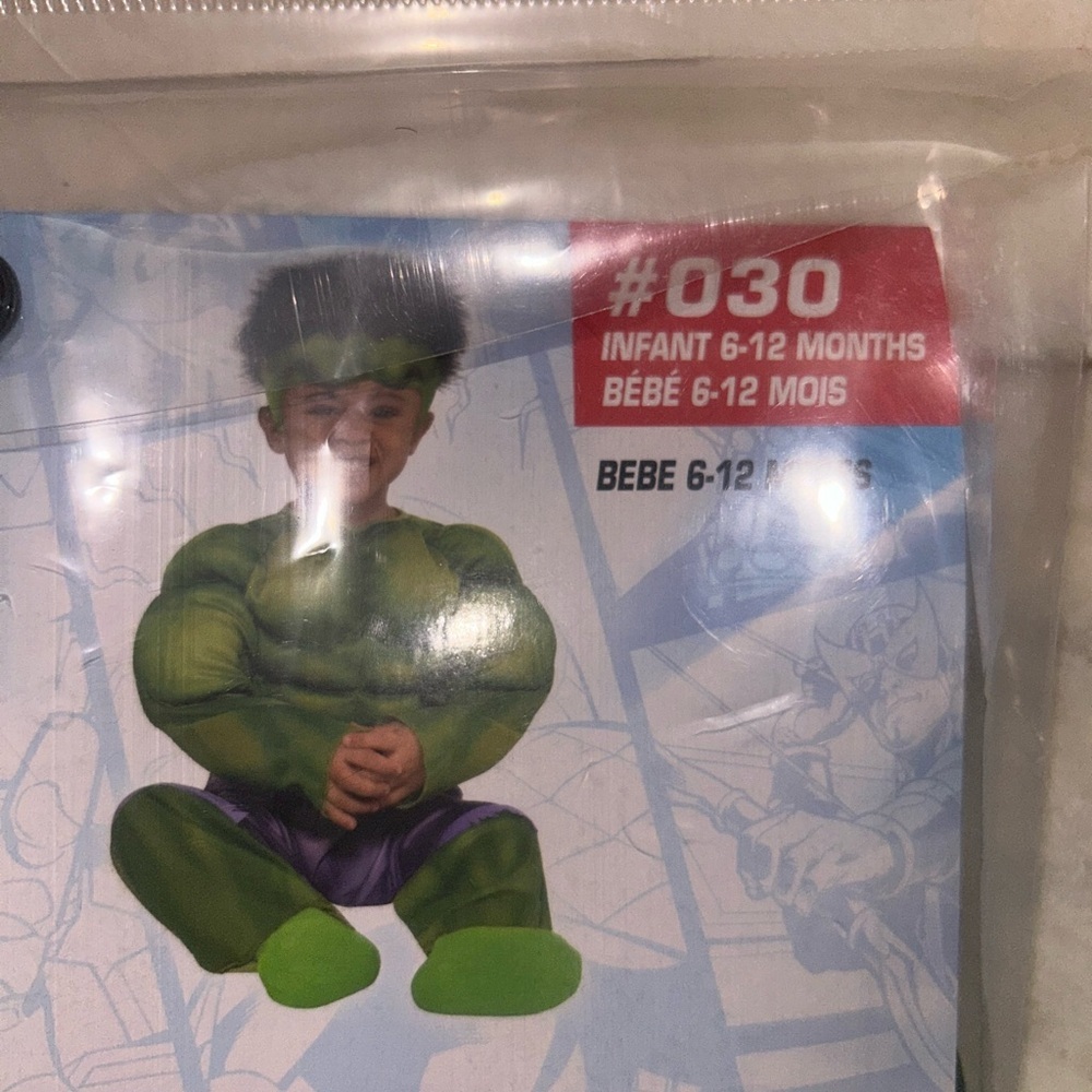 NWT Marvel Hulk Kids Costume - INFANT SIZE 6-12 MONTHS - Picture 4 of 4